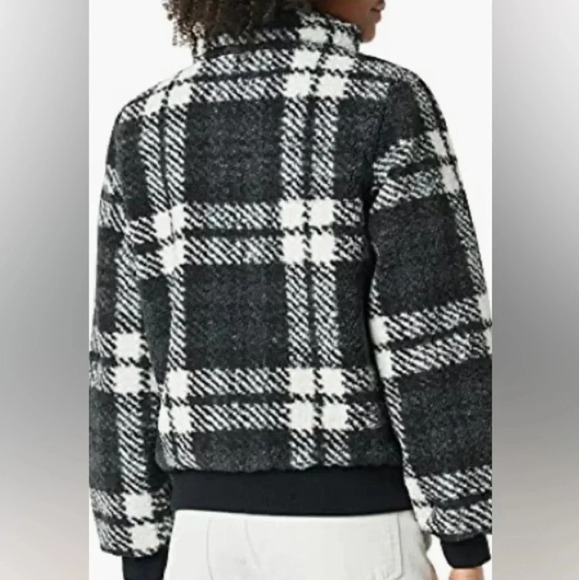 NWT Women’s Teddy Faux Shearling Funnel Collar Jacket - Picture 5 of 8